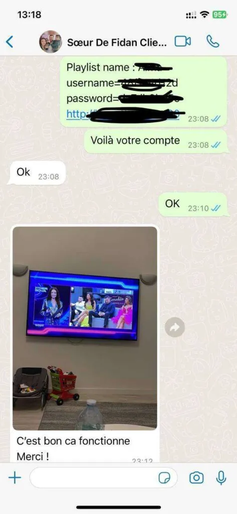 WhatsApp customer feedback chat screenshot 6 confirming stream stability